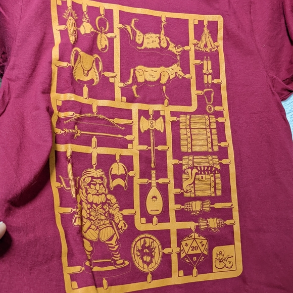 D&D dungeons and dragons tee shirt medium unisex mens women's loot crate - Picture 3 of 3